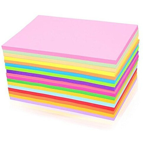 More Buy 100 Pcs Color A4 Medium Size Sheets (10 Sheets Each Color) Art And Craft Paper Double Sided Colored (100 Pcs (10 Color Each))