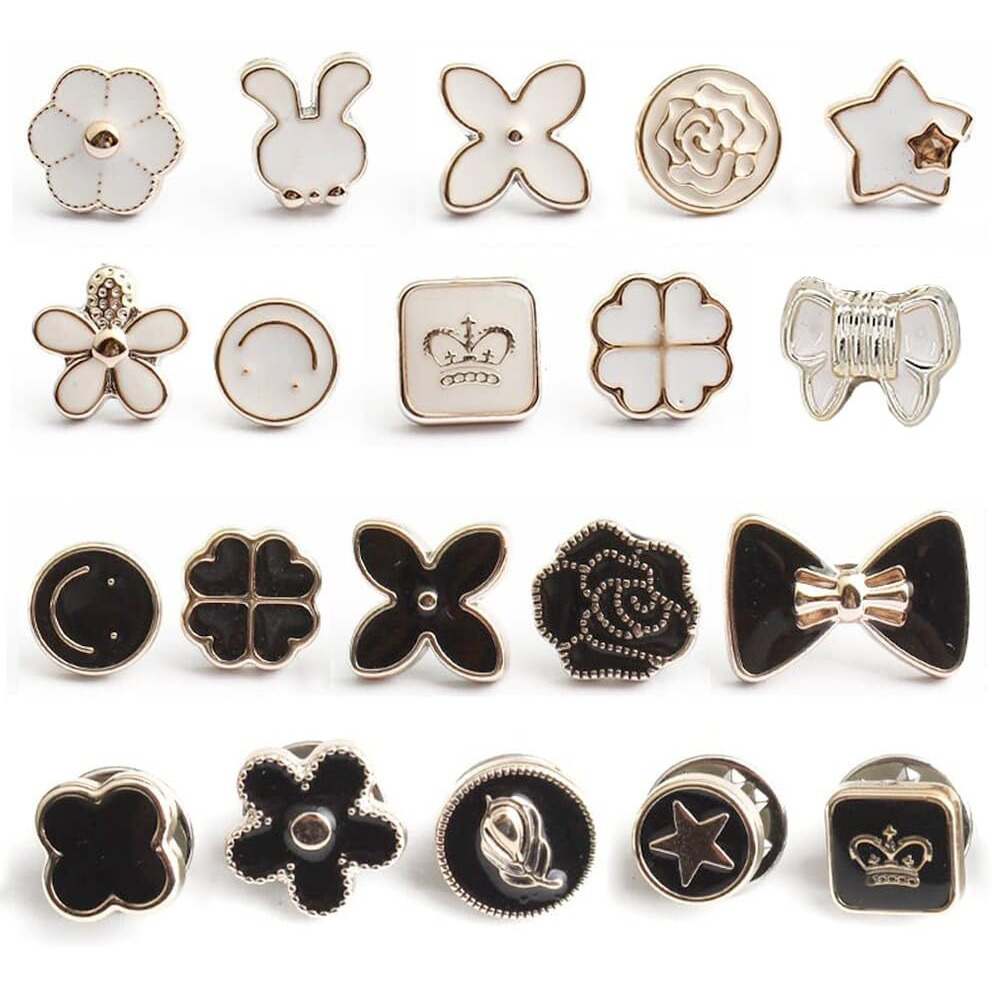 Heavy Driver 20Pcs Brooch Pins For Women Cover Up Button Pins Instant Button Jeans Button Pins Women Shirt Safety Brooch Enamel Pins Modesty Pins Pearl Brooch Buttons For Diy Clothing Dress Coat
