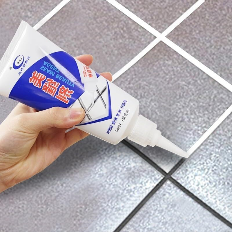 Zevon Tiles Gap Filler Waterproof Crack Agent Water Resistant Silicone Sealant For Diy Home Sink Gaps/Grouts Repair Filler Transparent Glue Tube & Paste For Kitchen, Bathroom (180 Ml)