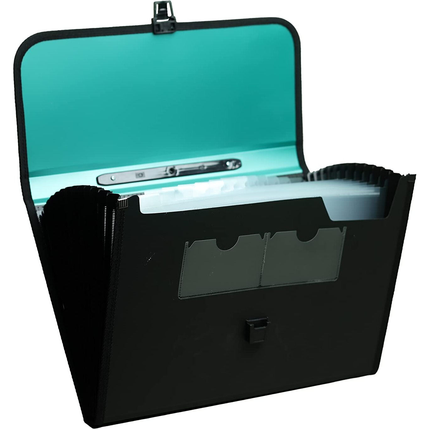 More Buy 13 Pockets Plastic Expanding File Folder Documents Large Size (L X W X H) - 39 X 3.50 X 28 Cm A4 Fc With Carry Handle For Docoments/Certificates/Marksheet/Medical Files (Green, 5555)
