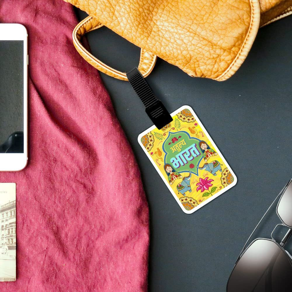 Ultra 3D Luggage Tag For Suitcase & School Bags | Set Of 4 | Atulya Bharat