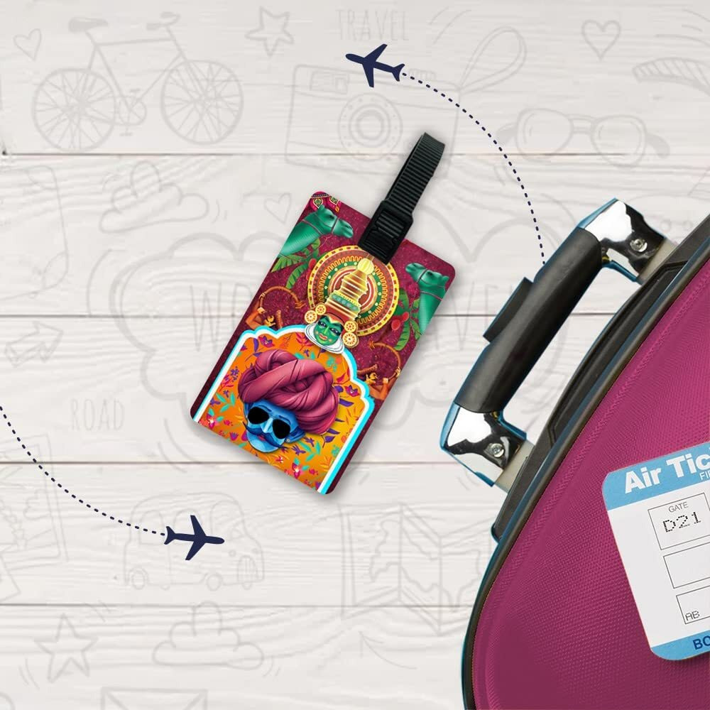 Ultra 3D Luggage Tag For Suitcase & School Bags | Set Of 4 | Incredible India