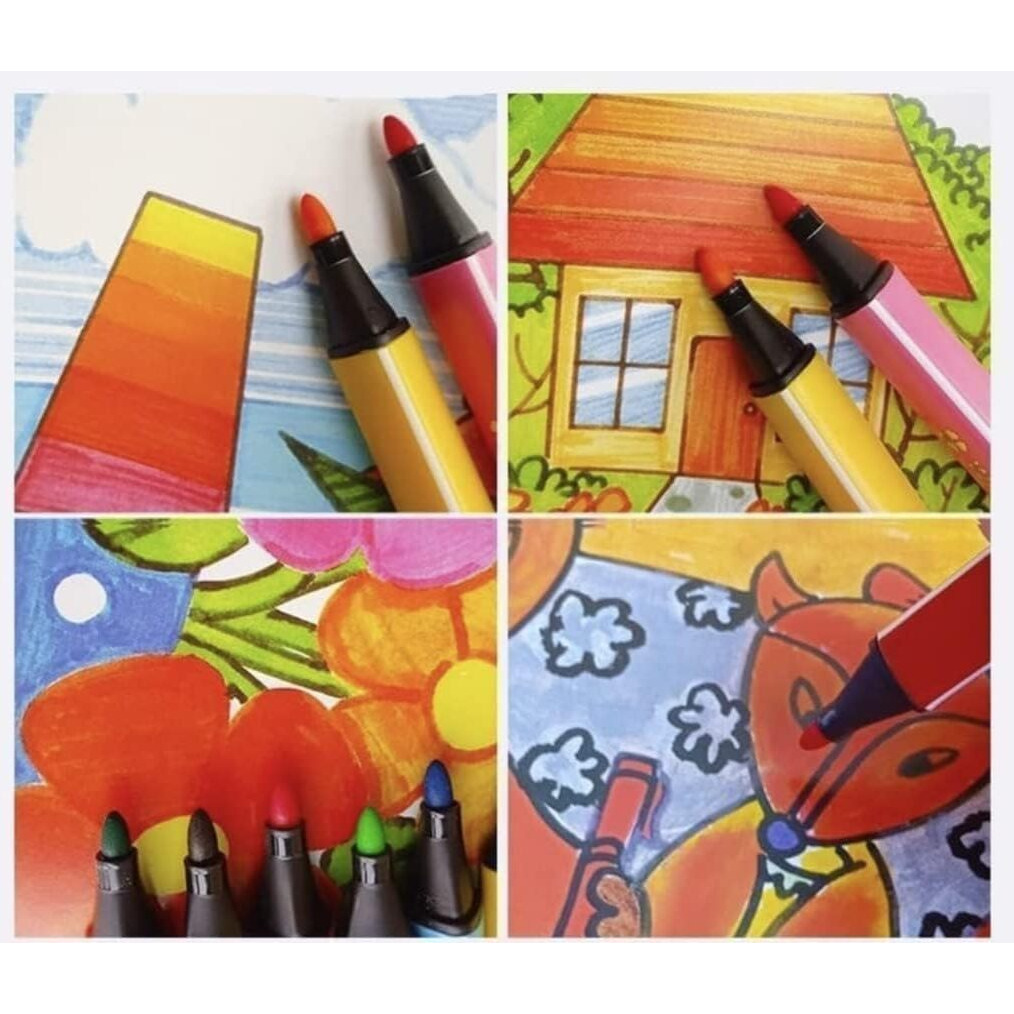 Morovik Washable Watercolor Pens Set - Colouring Kit Art Markers Colour Sketch Pens Set Kids Artists Sketching Drawing Materials Craft Supplies Return Gift (24)