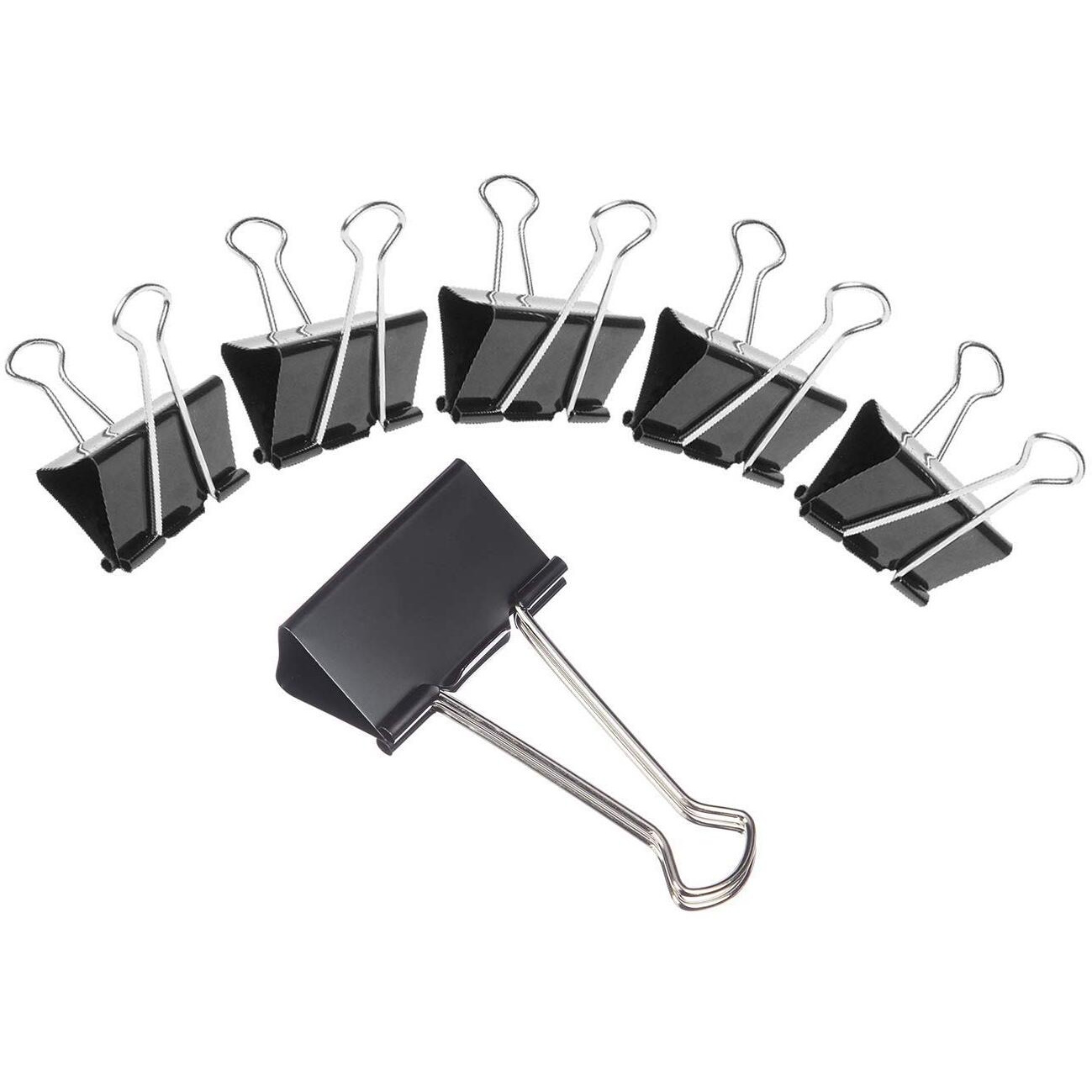 Bambalio Binder Clips 19Mm Black Set Of 12 Dozen (144 Pieces)
