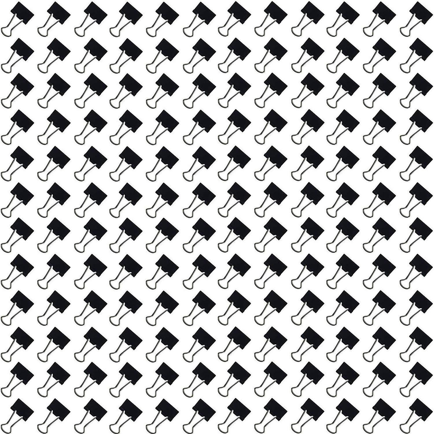 Bambalio Binder Clips 15Mm Black Set Of 144 Pieces
