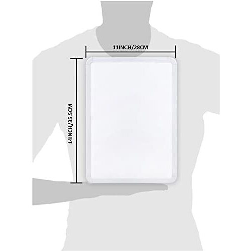 Lifekrafts Plastic Dry Erase Small White Board|Size(11X14) Inches,Pack Of 1,Includes 2 Pens&1 Eraser|Single Sided Magnetic Board For Kids&Adults,Great For Schools,Home,Office,Planning,Projects Etc