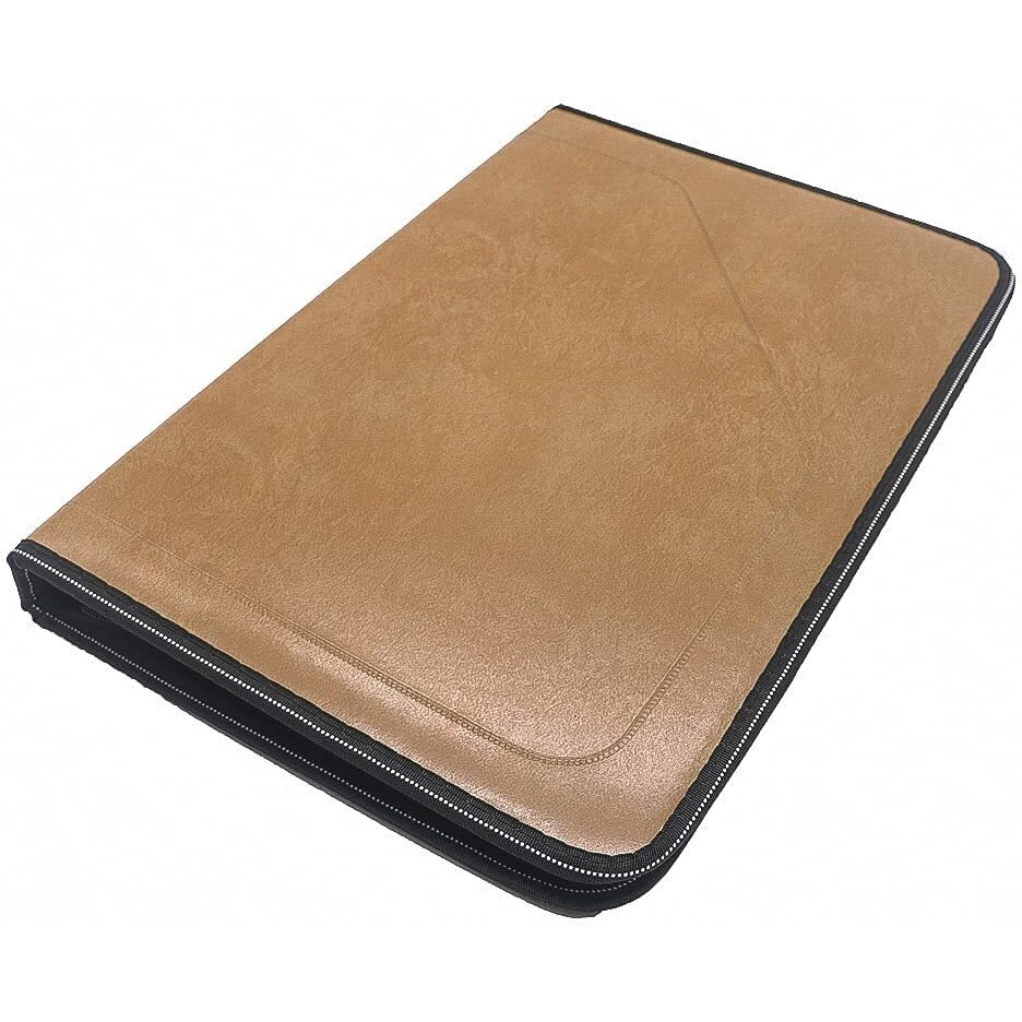 More Buy Pu Leather Multipurpose 24 File Sleeve To Store A4 Professional Files And Folders, Certificate, Legal Size Documents Holder And For Men And Women (Coffee Brown)