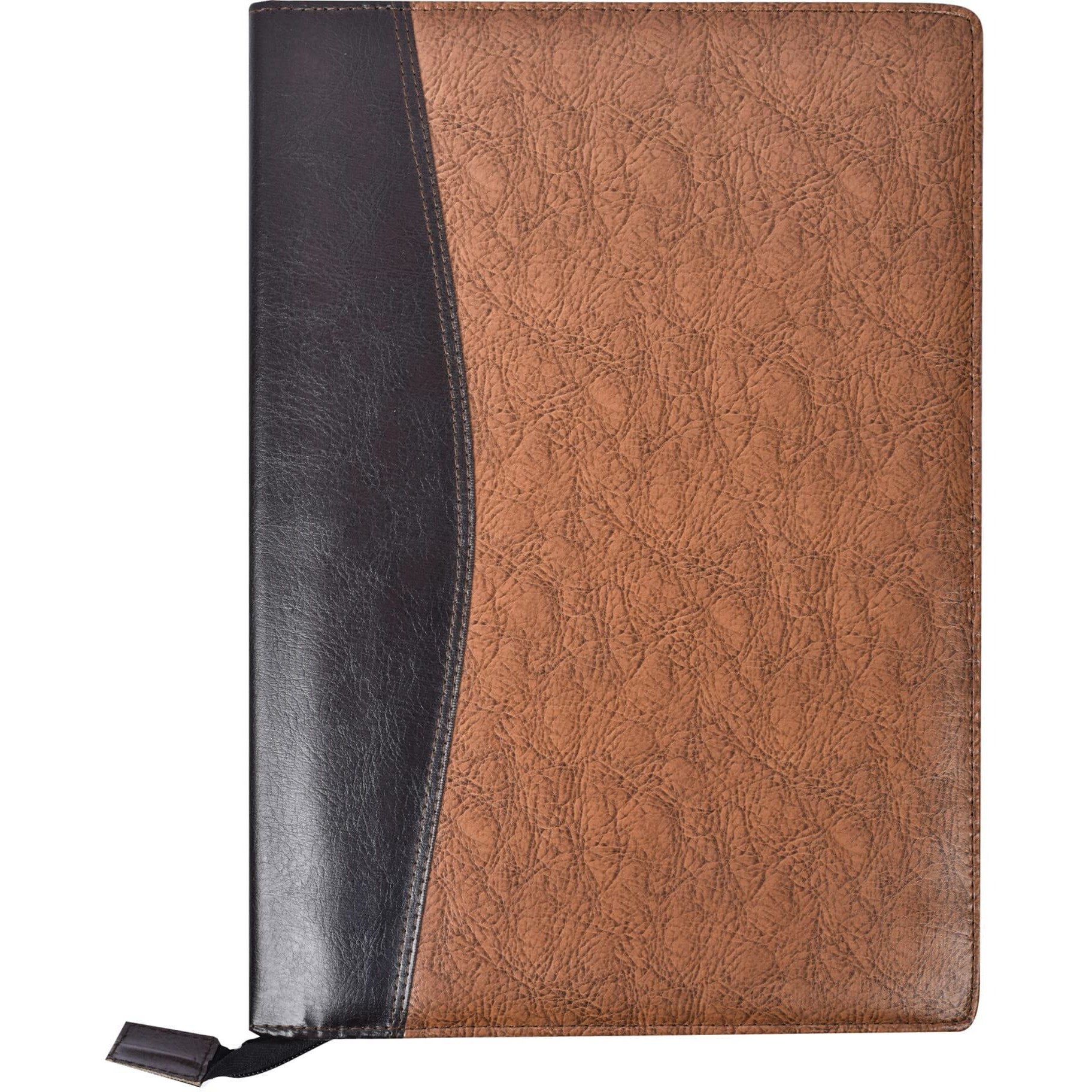 Amazinghind Leatherette Material Professional Pack Of 2 File Folders For Certificates, Documents Holder (A4, Brown Mix_20 Leafs)