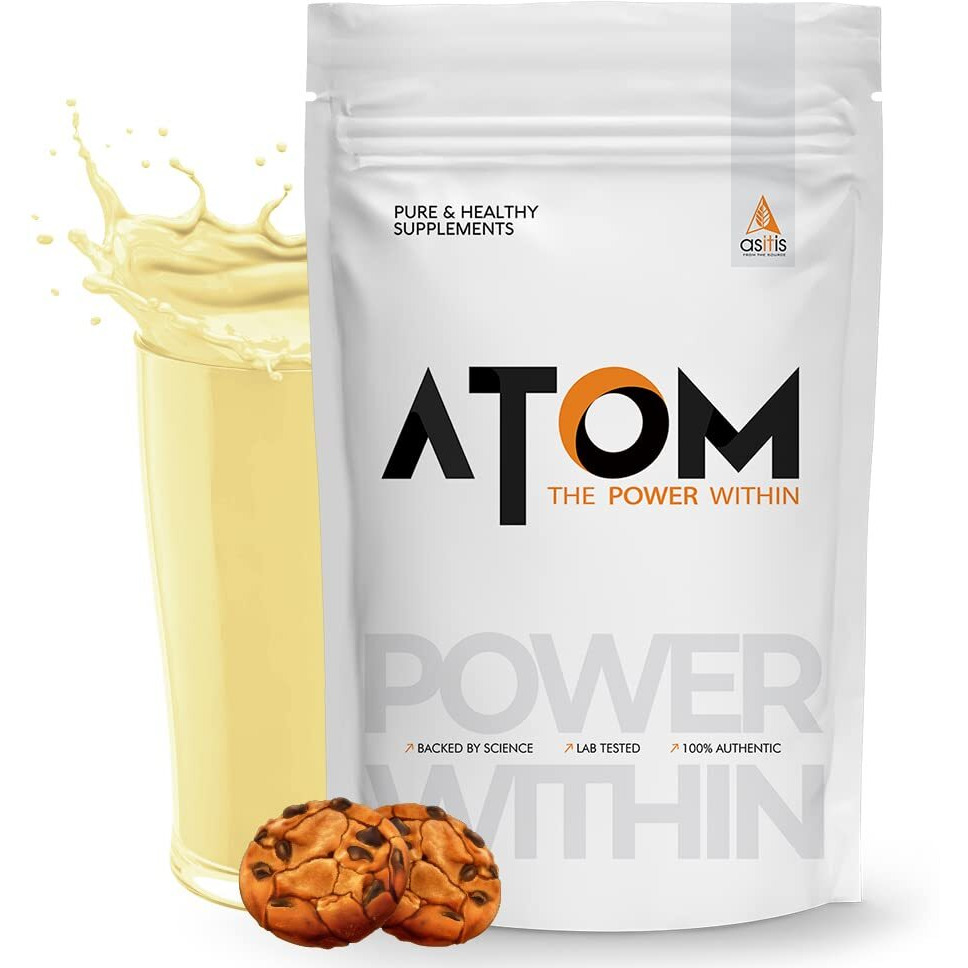As-It-Is Atom Beginners Whey Protein 1Kg | Accelerates Muscle-Building | Increases Body Strength | Cookies And Cream