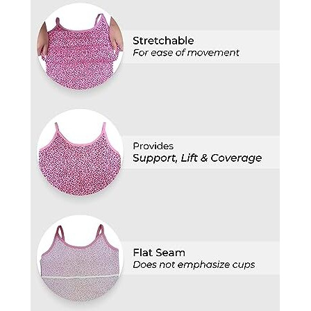 Dchica Regular Fit Padded Camisole Bra For Girls | Sleeveless Undershirts Cami Vest With Adjustable Straps | Cotton Camisole Tank Top/Innerwear For Girls | Pack Of 1 - White