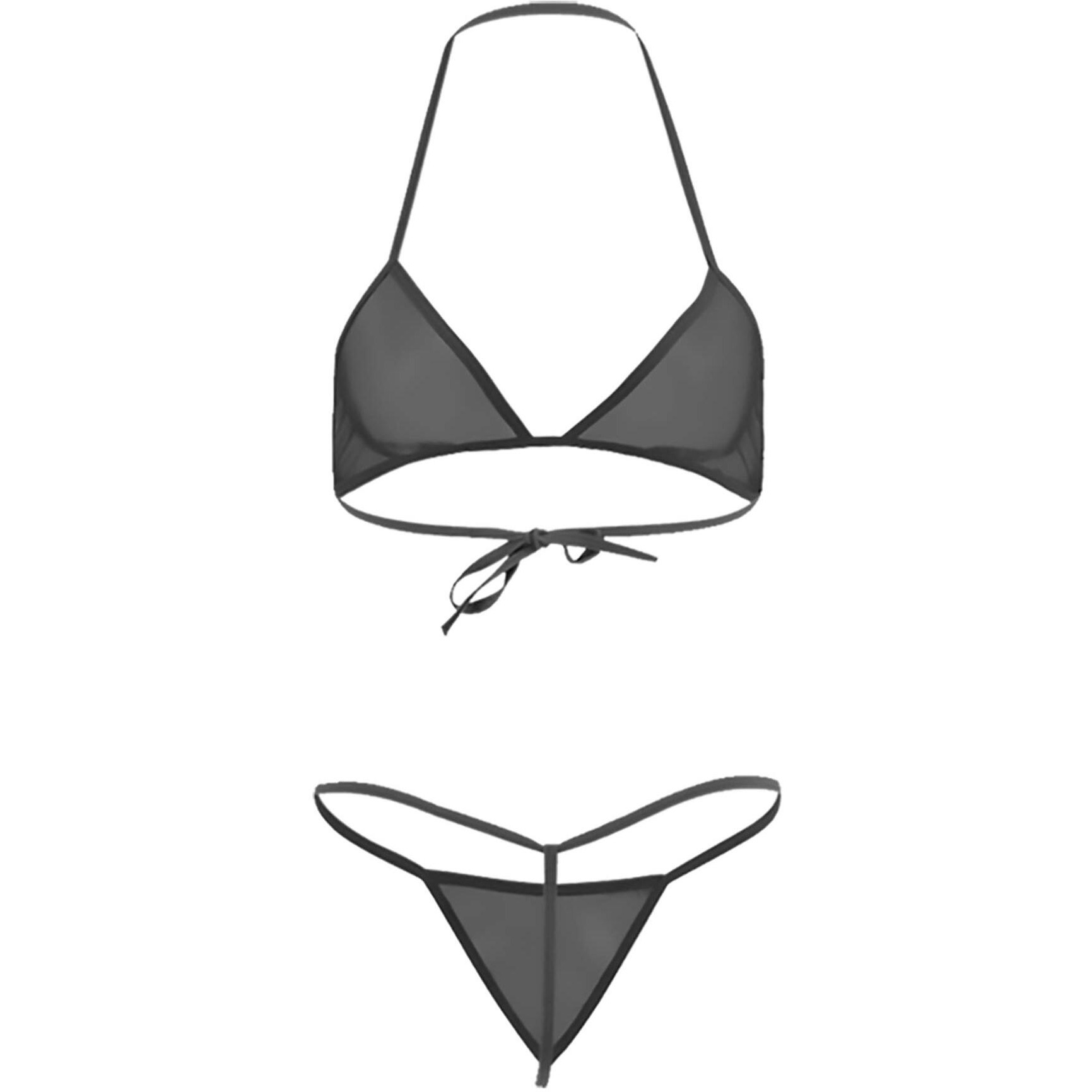 Xs And Os Women Sheer Net Bra Panty Lingerie Set (Black, Free Size)