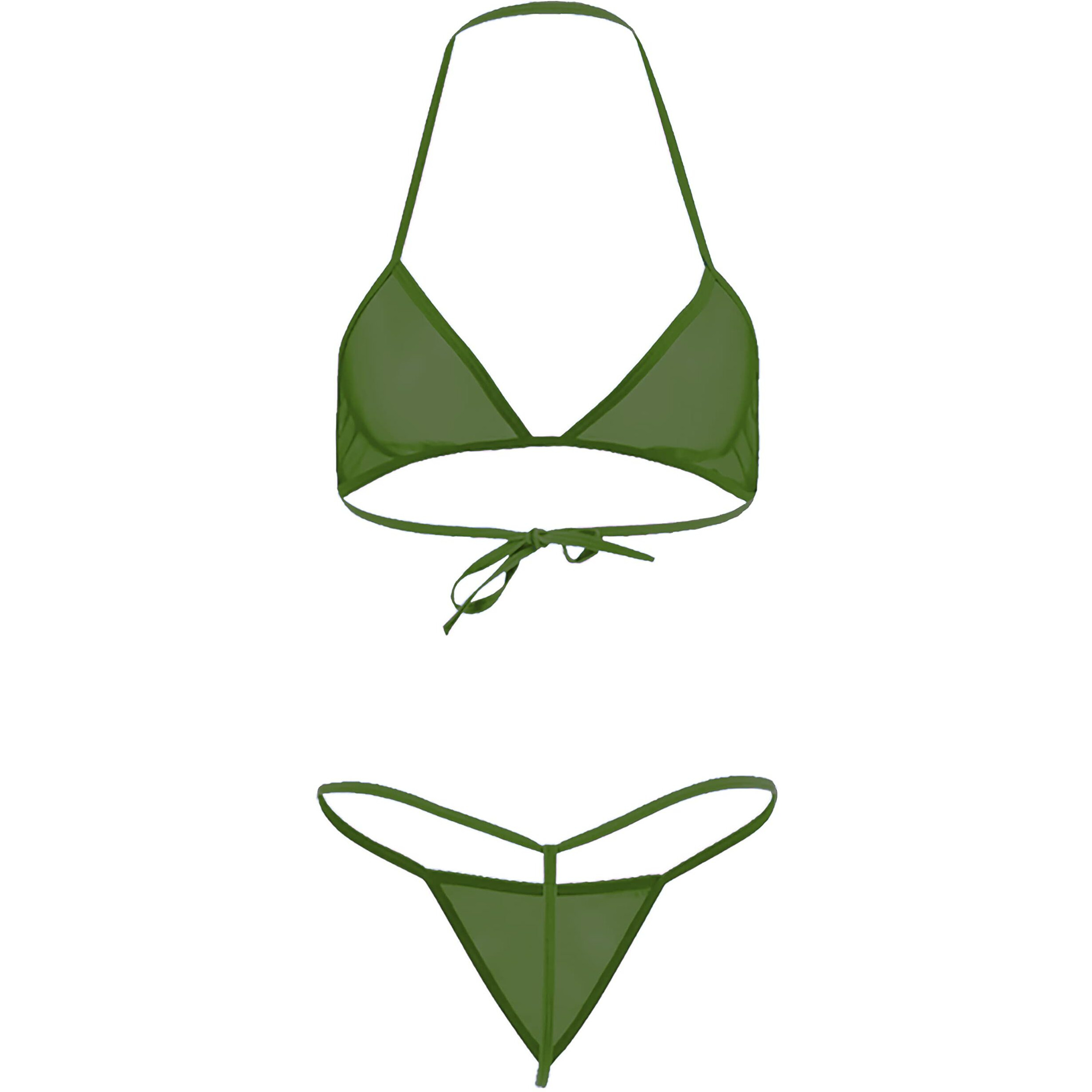 Xs And Os Women Sheer Net Bra Panty Lingerie Set (Juniper Green, Free Size)