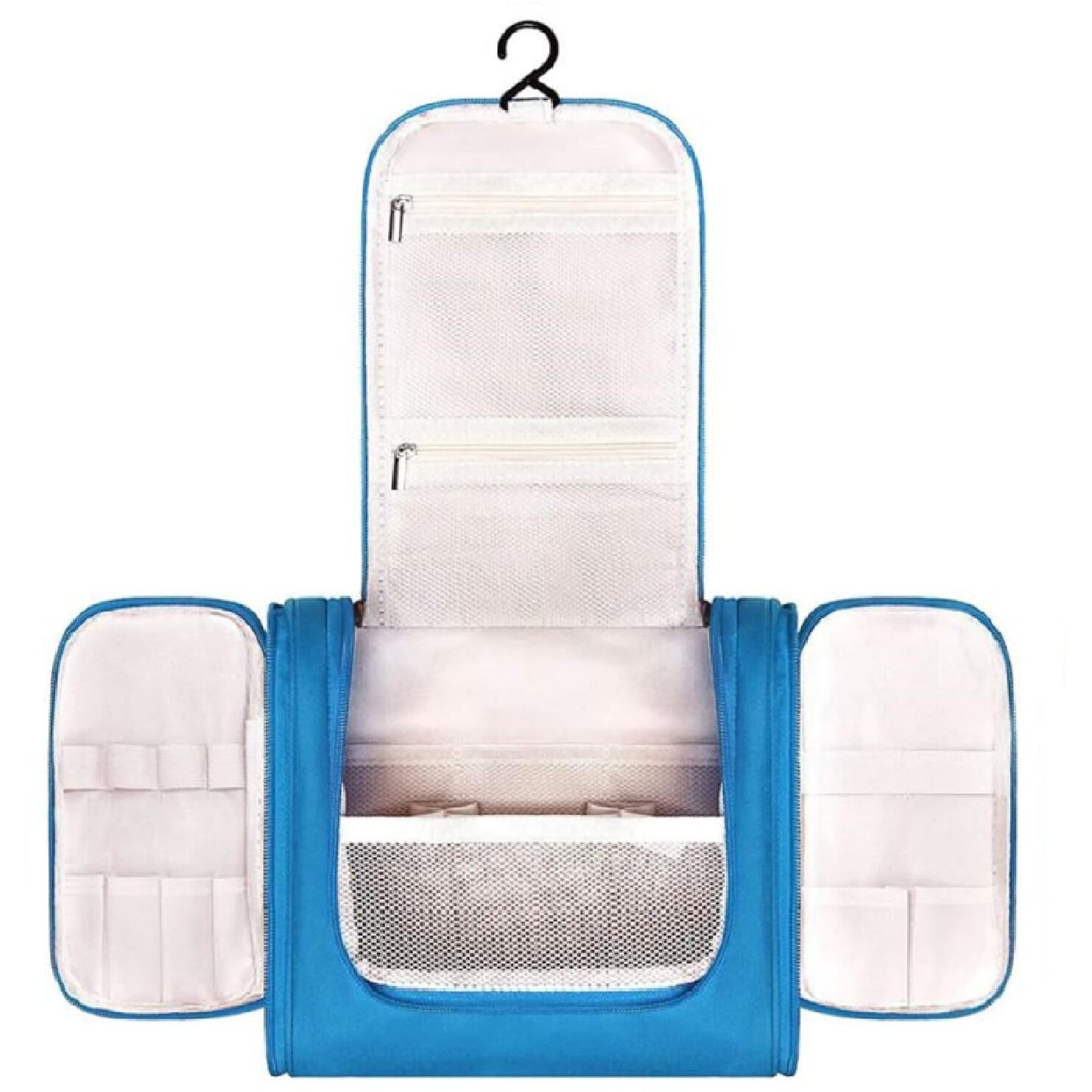 Niwlix Travel Makeup Pouch Cosmetic Organizer Bag Travel Pouch Shower Wash Bag For Women And Men (Blue)