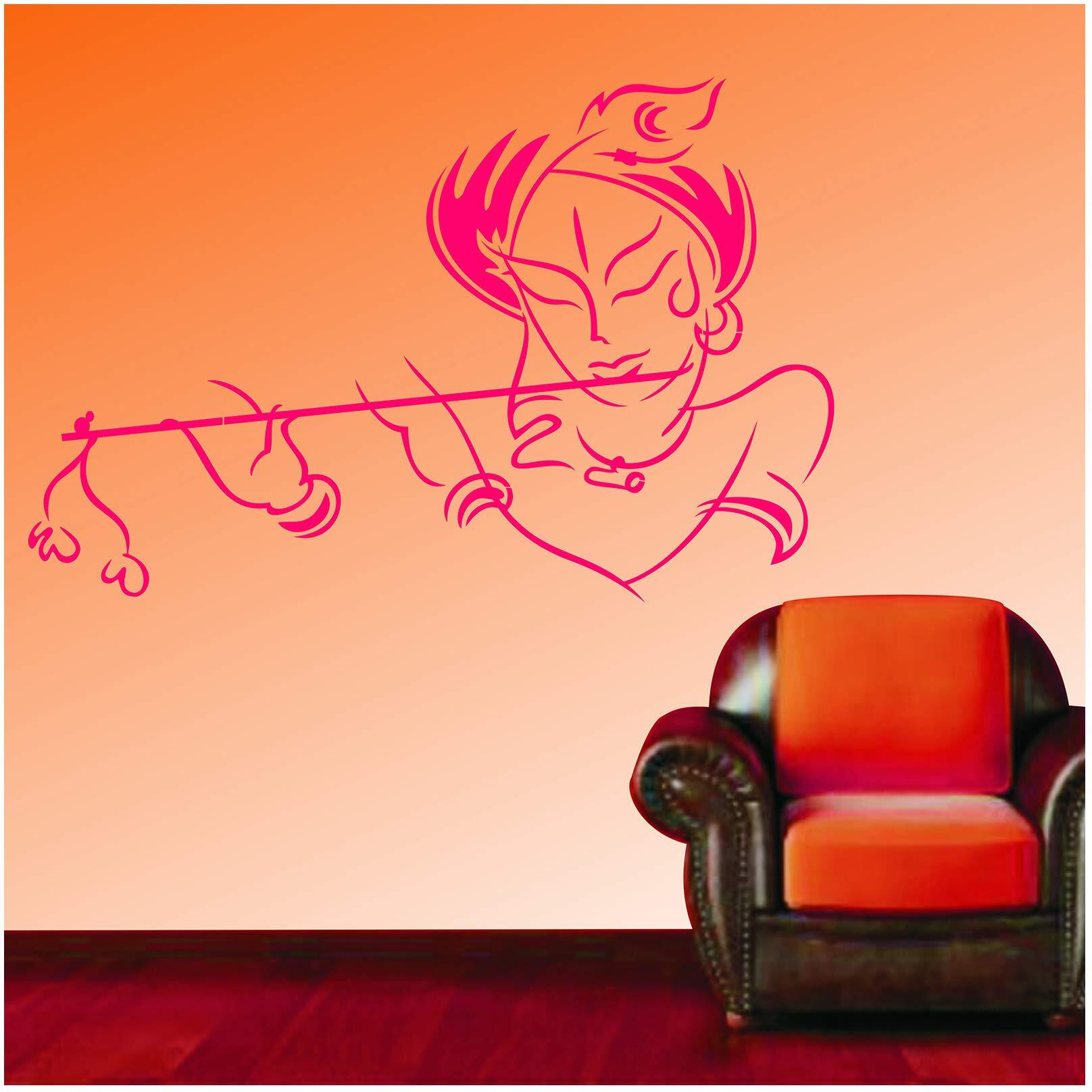 Yms Lord Krishna Reusable Diy Wall Stencils For Home Wall Decor (Pvc, 24-Inch X 40-Inch)