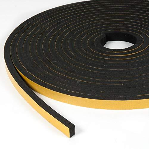 G-Charge High Density Self Adhesive(Strong Unique Grid) 'Epdm' Foam Seal Tape, Weather Stripping Doors And Window Insulation Soundproofing (1/2"(W) X 1/4"(T) X 5 Mtr.(L), 1)