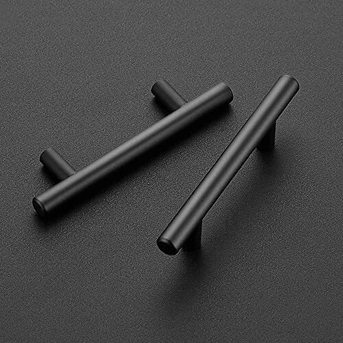 Store 2508 Stainless Steel Cabinet Handles Pull Handle 6 Inches (Matte Black Pack Of 24)