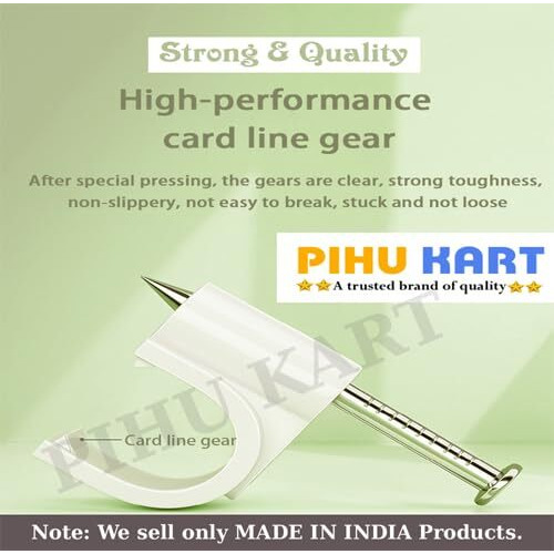 Pihu Kart Circle Cable Clips With Metal Nails (20Mm)