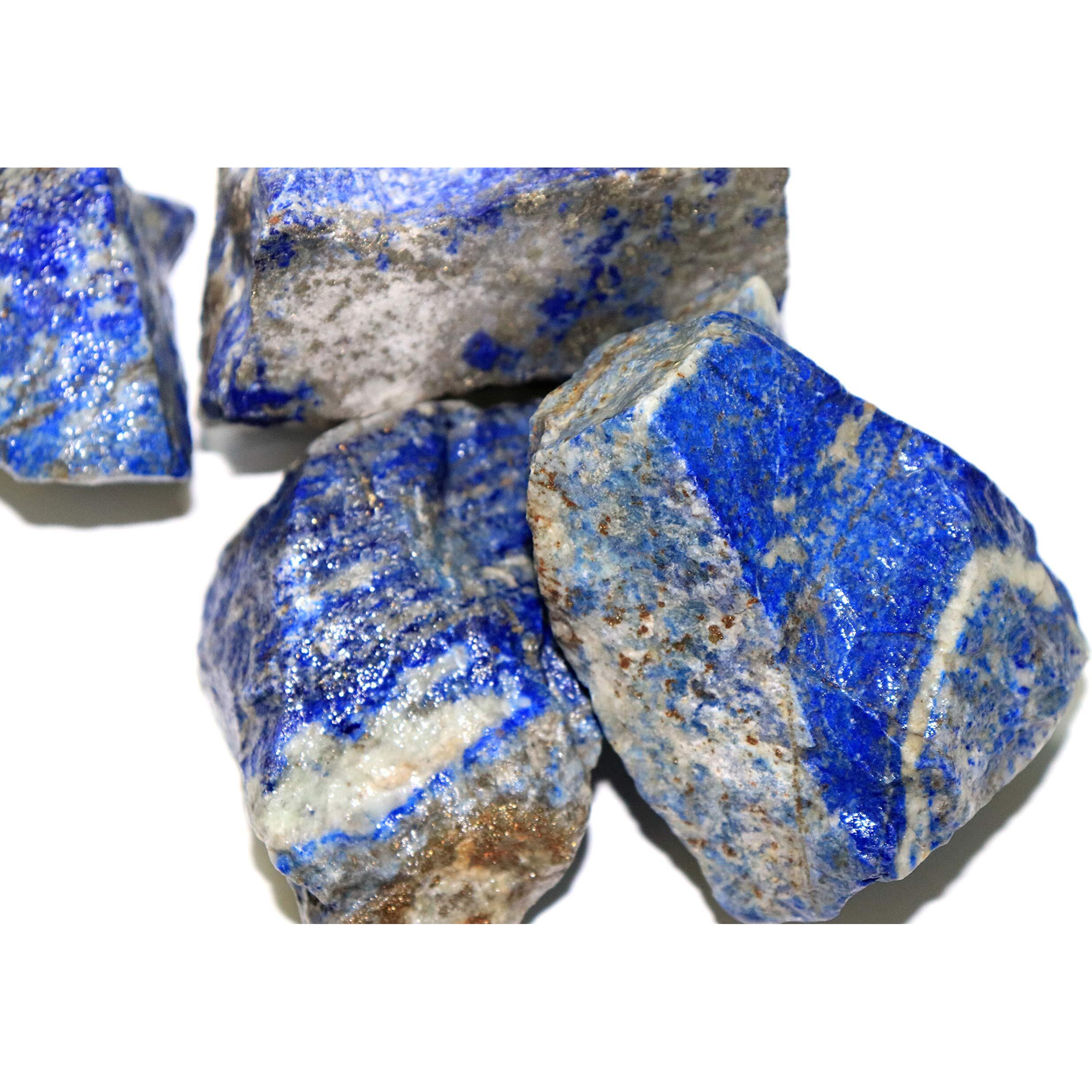 R.R. Sheikh Gems 100 Grams Natural Lapis Lazulli Stone Raw Rock Rough Healing Crystals Gemstones For Manifestation, Meditation And Many More