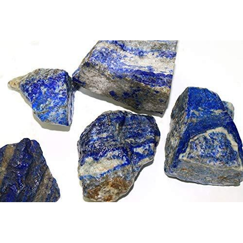R.R. Sheikh Gems 100 Grams Natural Lapis Lazulli Stone Raw Rock Rough Healing Crystals Gemstones For Manifestation, Meditation And Many More