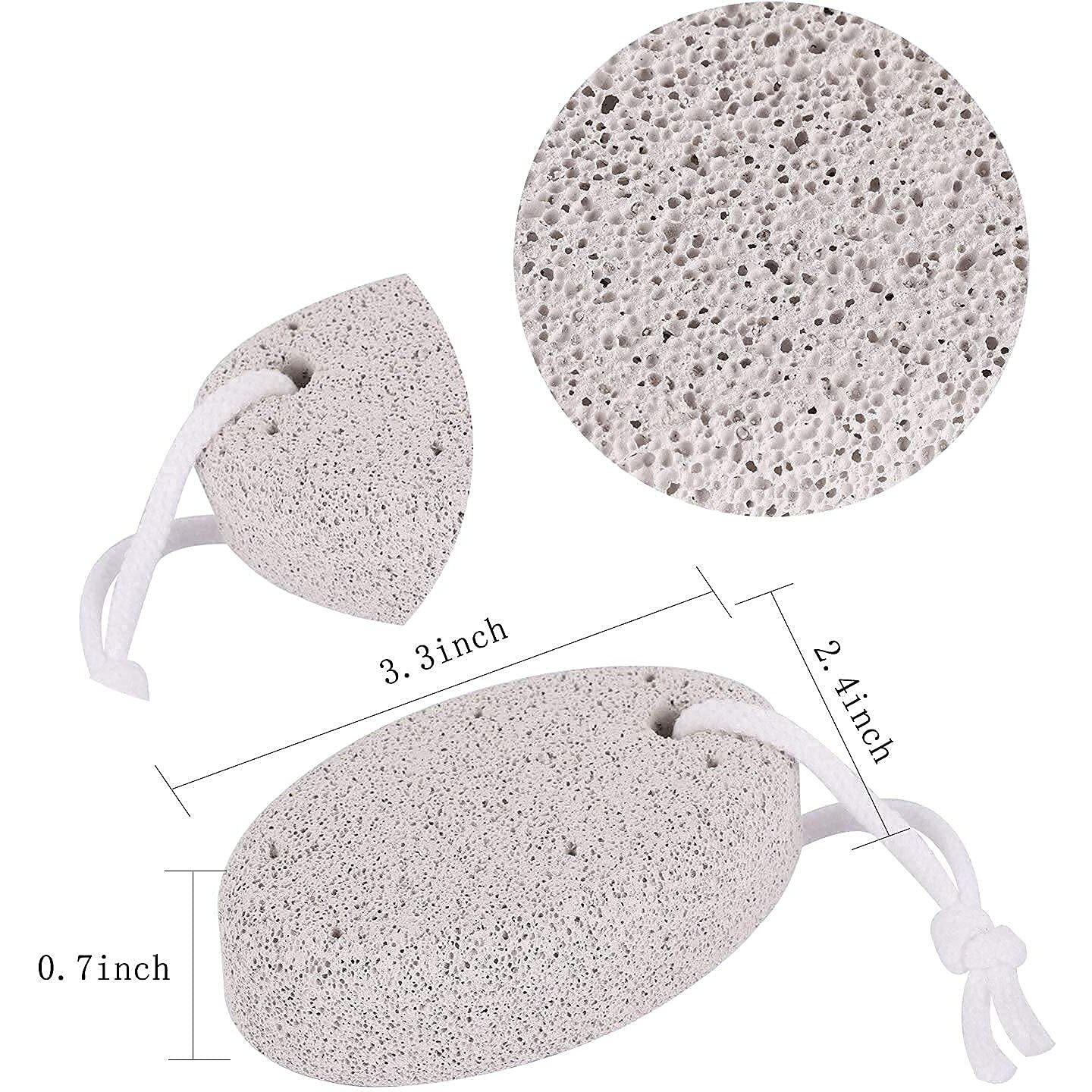 Pumice Stone For Feet 4 Pcs, Kutolaki Natural Lava Pumice Stone, Pumice Scrubber Foot Stone Exfoliating Callus Remover, Pumice Stone Remove Dead Skin For Hand, Foot, Elbows