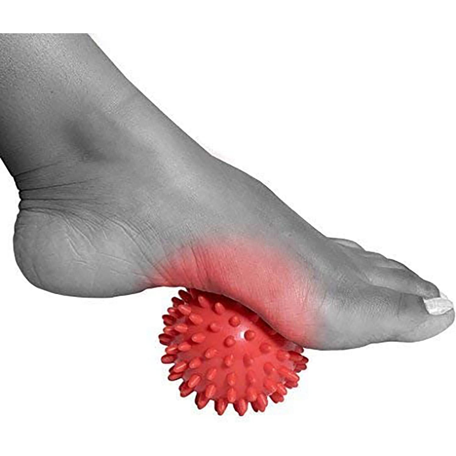 Abtrix With Ab Massage Ball - Spiky For Deep Tissue Back Massage, Foot Massager, Plantar Fasciitis & All Over Body Deep Tissue Muscle Therapy - Your Compact Muscle Roller, Random Color