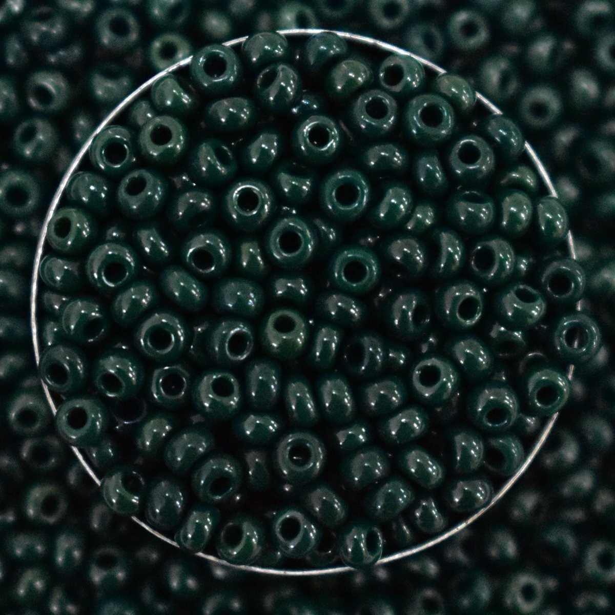 Embroiderymaterial 8/0 Teal Green Color Preciosa Seed Beads For Jewellery Making, Craft, Bracelet Making, Embroidery Work, Hair Accessories, Hair Band Making, Bag Making Etc. (100 Gram, 8/0, 3Mm)