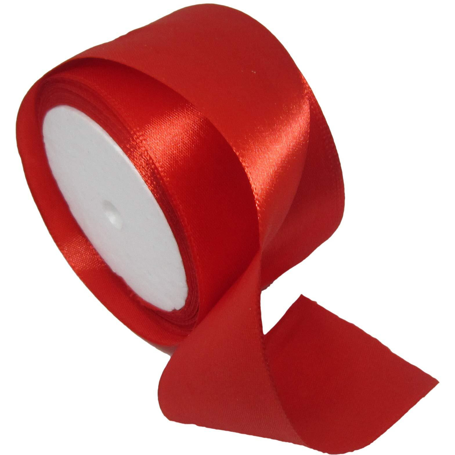 Imprint Satin 2 Inch Wide Ribbon (Red) -1 Roll