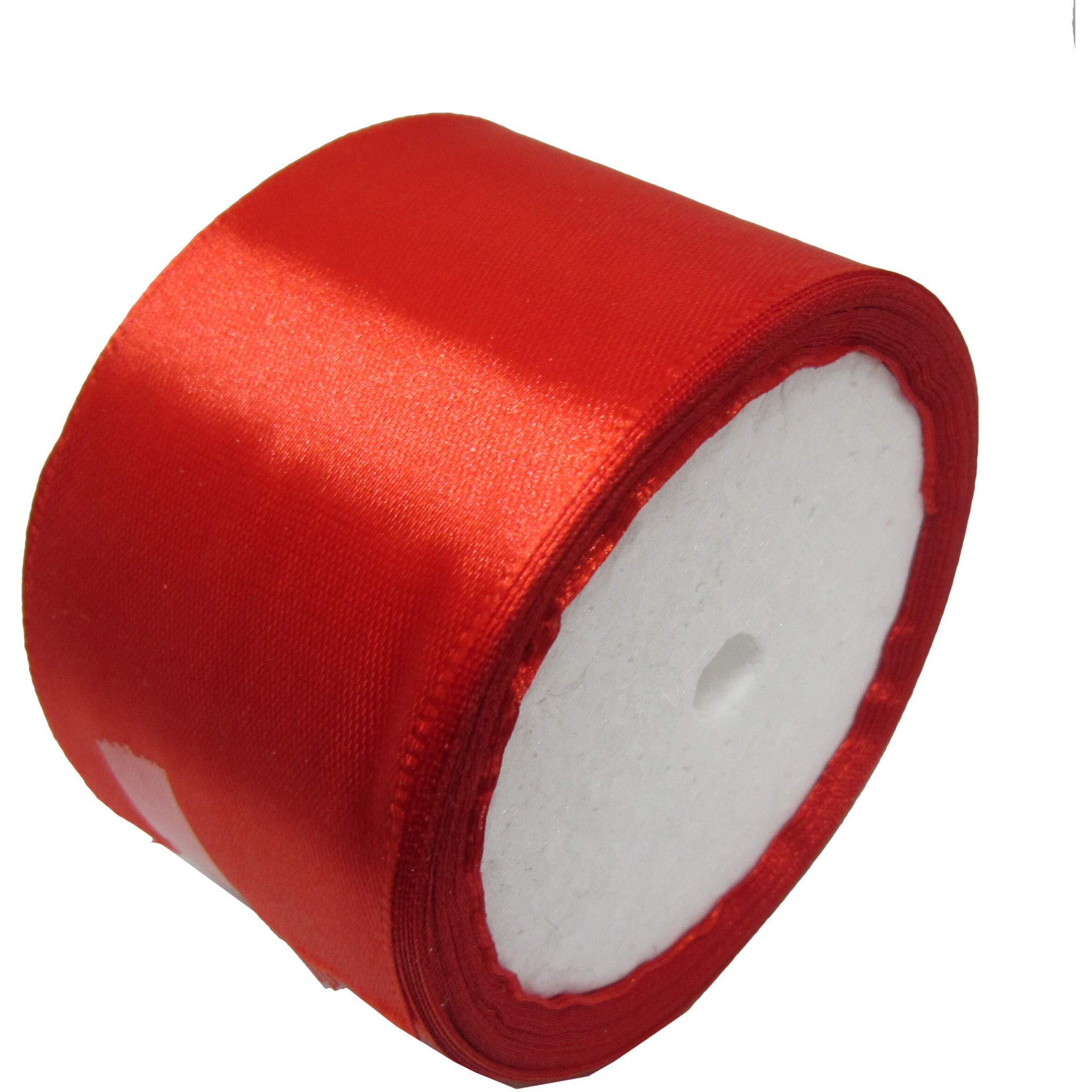 Imprint Satin 2 Inch Wide Ribbon (Red) -1 Roll