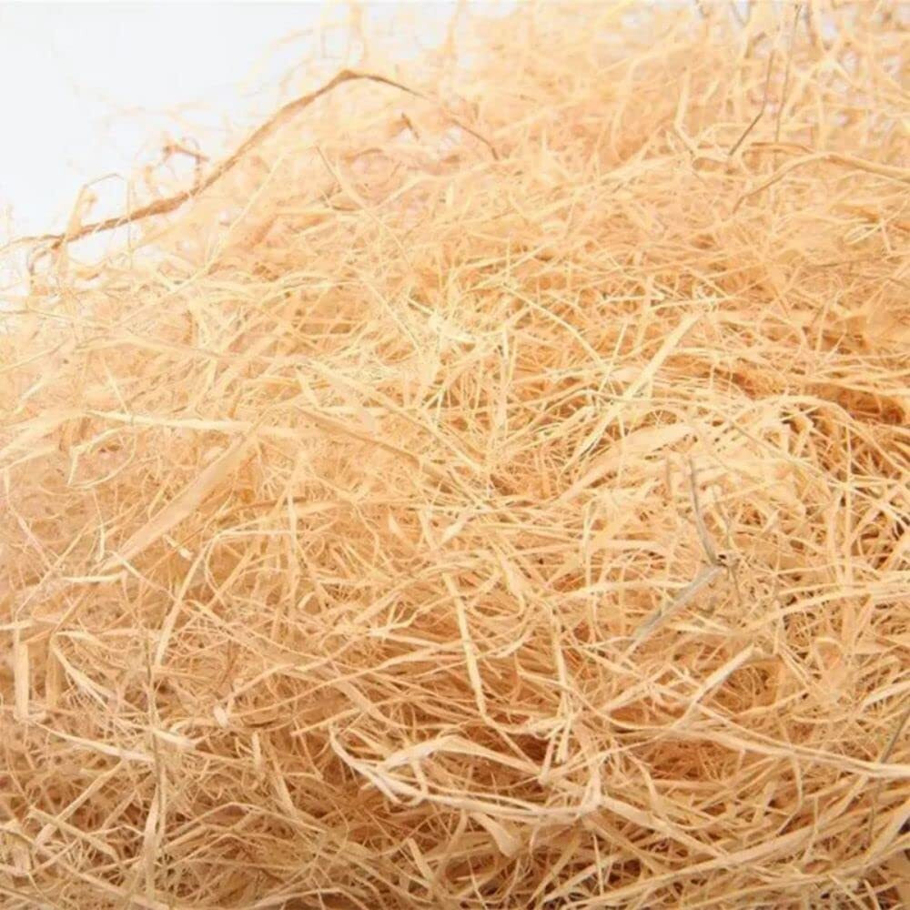 Satyam Kraft 1 Packet Paper Grass Strips, Crinkle Cut Shredded Paper Reusable Non Toxic, Packing Material Paper For Gift Wrapping, Basket Packaging Filling, Hamper Decorations,Gift Box Fillers,Craft Diy & Other Occasion (Ivory)