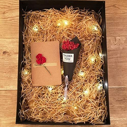 Satyam Kraft 1 Packet Paper Grass Strips, Crinkle Cut Shredded Paper Reusable Non Toxic, Packing Material Paper For Gift Wrapping, Basket Packaging Filling, Hamper Decorations,Gift Box Fillers,Craft Diy & Other Occasion (Ivory)