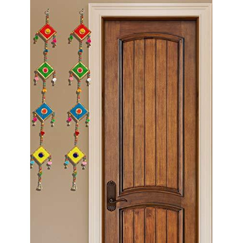 Jh Gallery Handmade Woollen Kite Door Wall Hangings (Jhg-Khl-V, Multicolour, 39 Inches) - 1 Pair