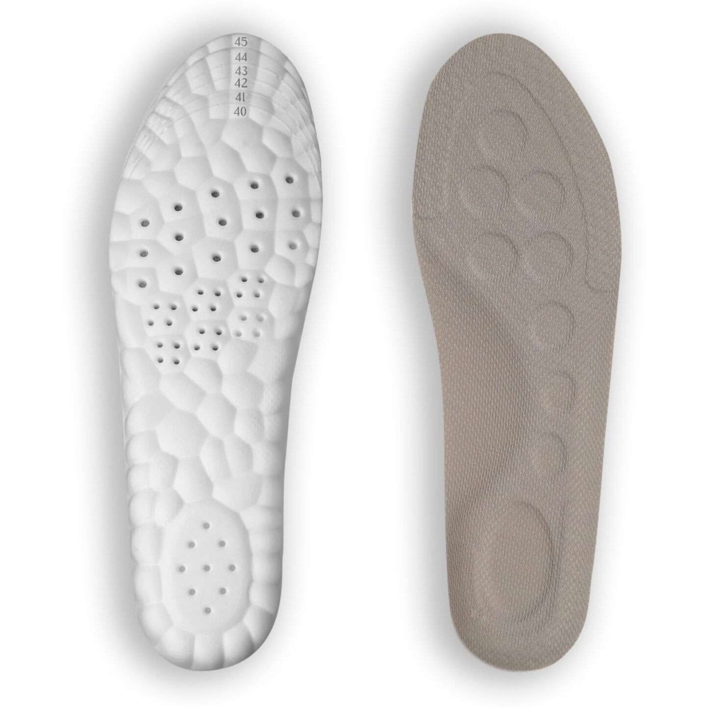 Greemito 4D Foam Insole For Shoes Men And Women,Replacement Shoe Inserts For Sports Shoes, Walking, Running, Sports, Formal & Safety Shoes Insoles (1 Pair) (Male (Large) 40-45)