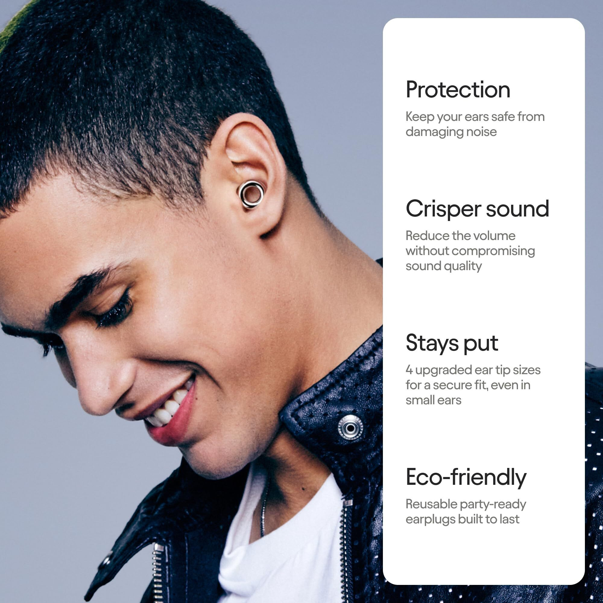 Loop Experience 2 Ear Plugs  Stylish Certified Hearing Protection For Concerts & Festivals, Live Events, Musicians, Sports, Djs And Nightlife  17Db Noise Reduction Earplugs (High-Fidelity)