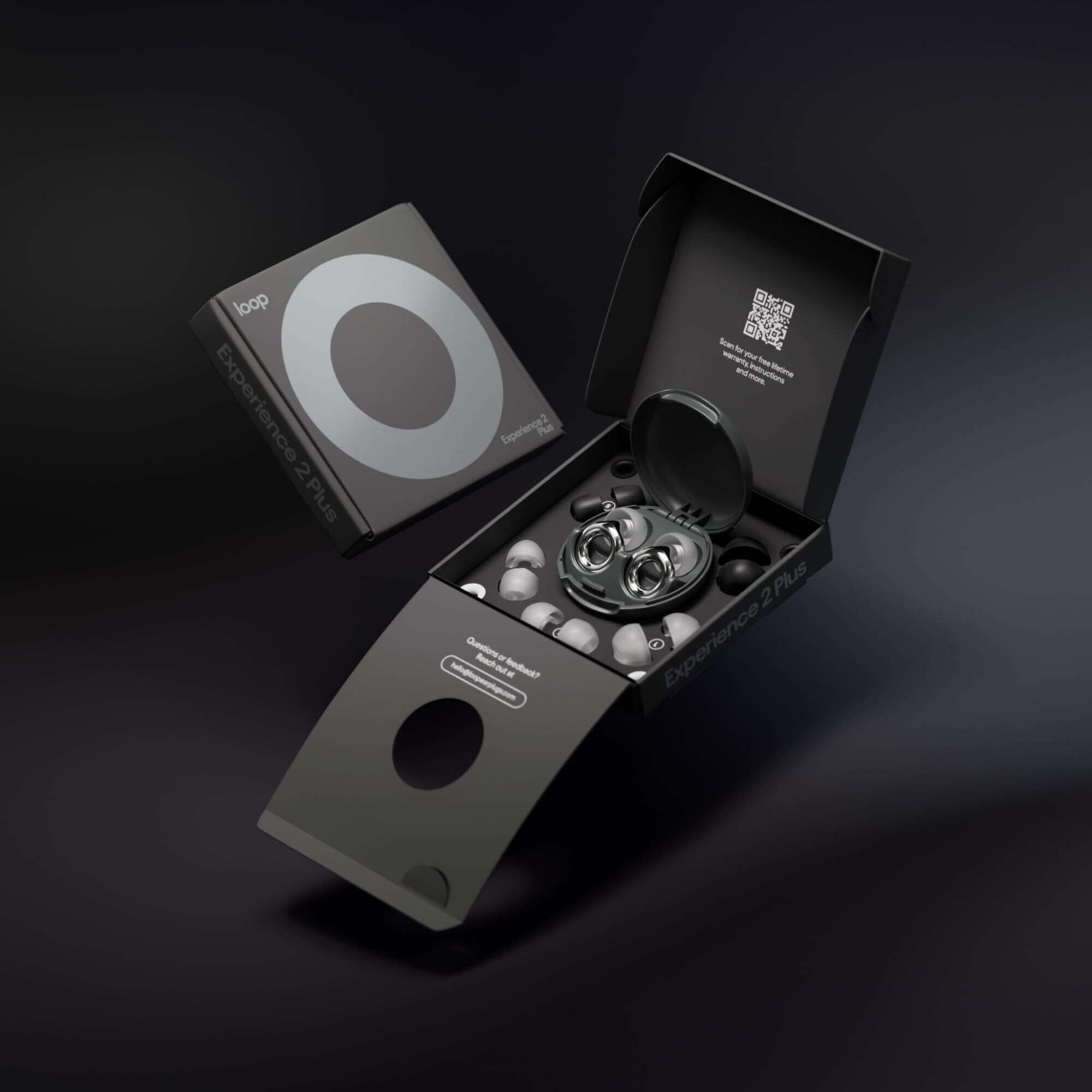 Loop Experience 2 Plus Ear Plugs  Stylish Certified Hearing Protection For Concerts & Festivals, Live Events, Sports, Djs & Nightlife  17Db Noise Reduction, (High-Fidelity) + Mute For Extra Coverage