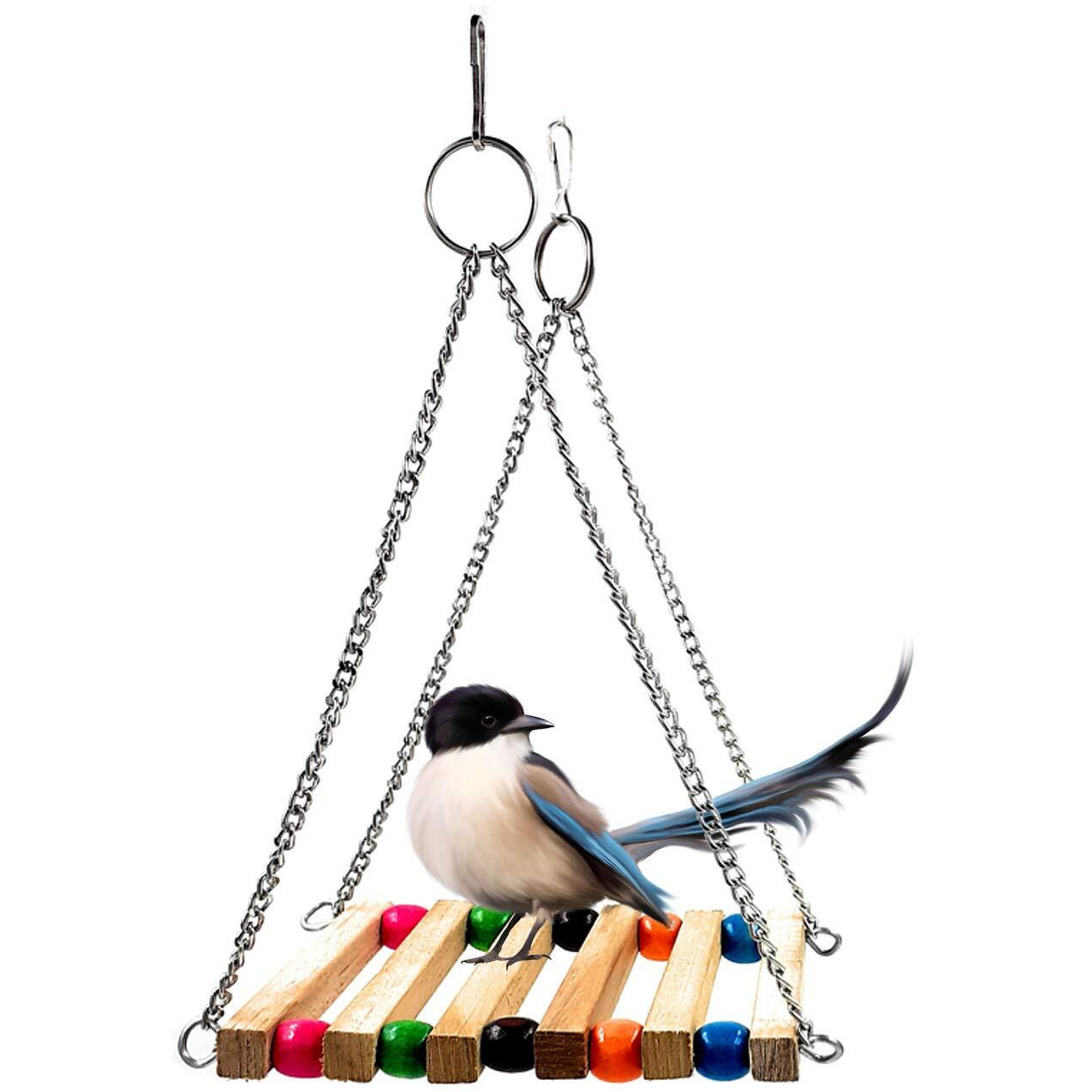 Pet, Bird, Parrot, Parakeet, Budgie, Cockatiel Cage Hammock Swing Toy Hanging Toy