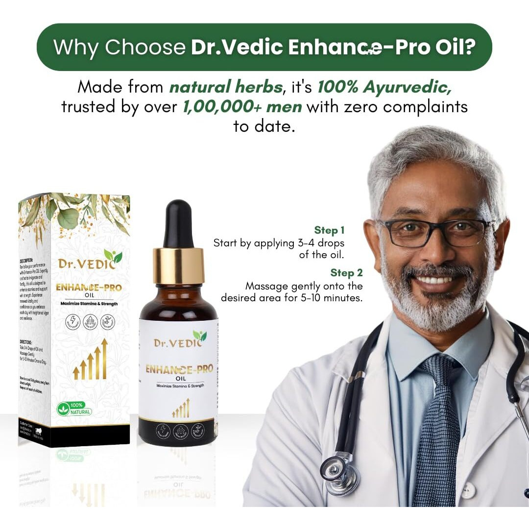 Dr Vedic 100% Ayurvedic Pure & Natural E-Pro Oil, 30Ml (Pack Of 2)
