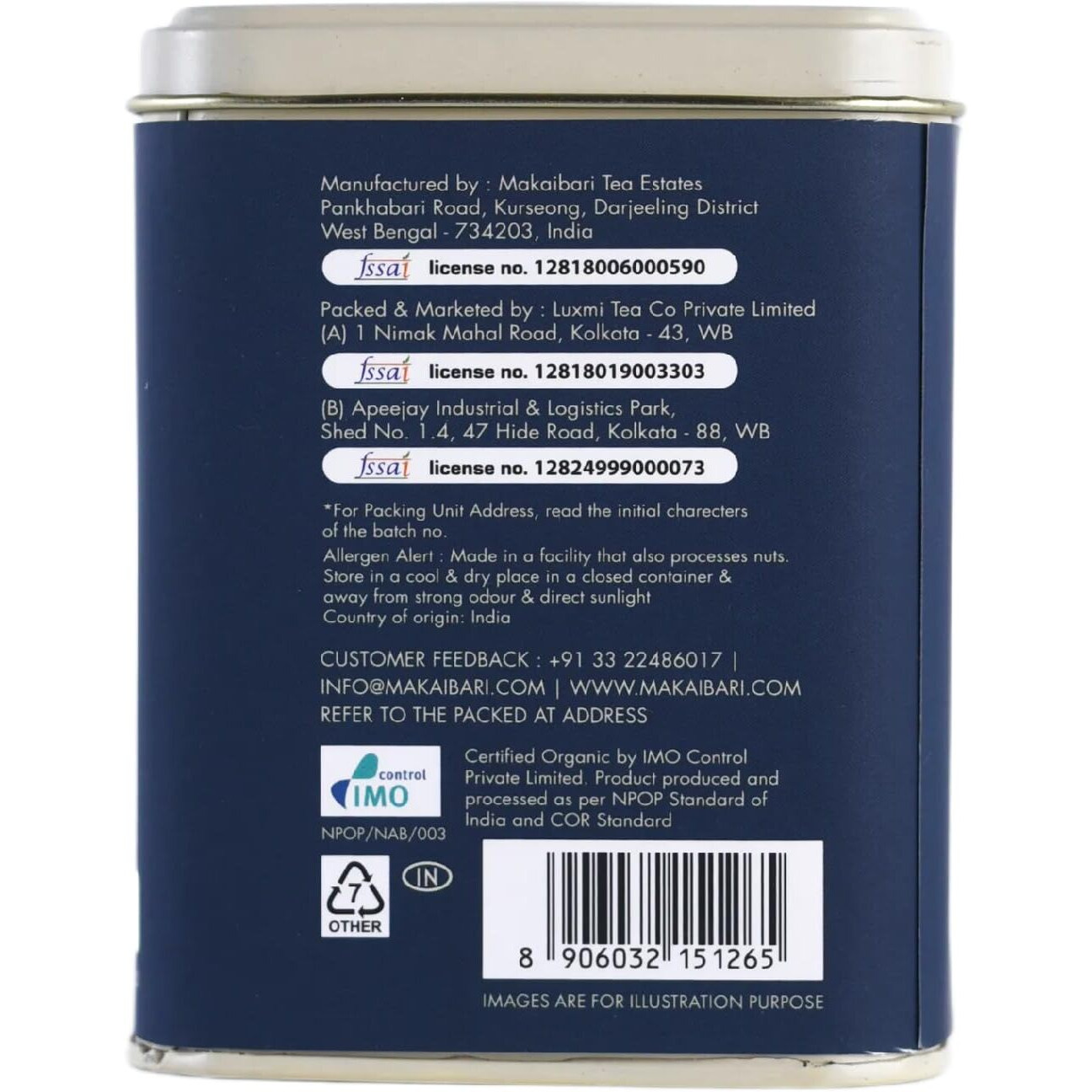 Makaibari Silver Tips Imperial | Tin Caddy 50 Gms | Loose Tea | Darjeeling Full Moon Oolong Tea
