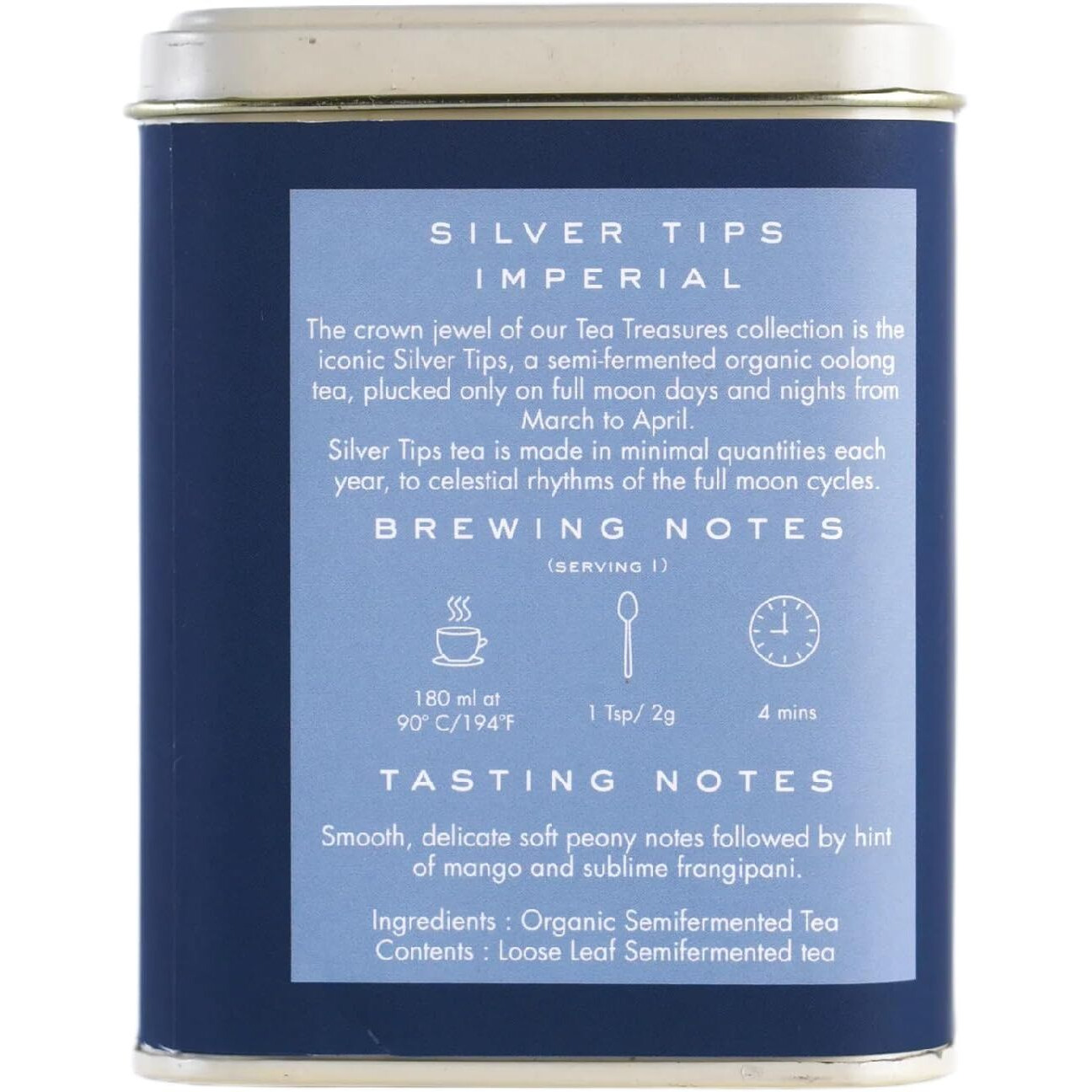 Makaibari Silver Tips Imperial | Tin Caddy 50 Gms | Loose Tea | Darjeeling Full Moon Oolong Tea