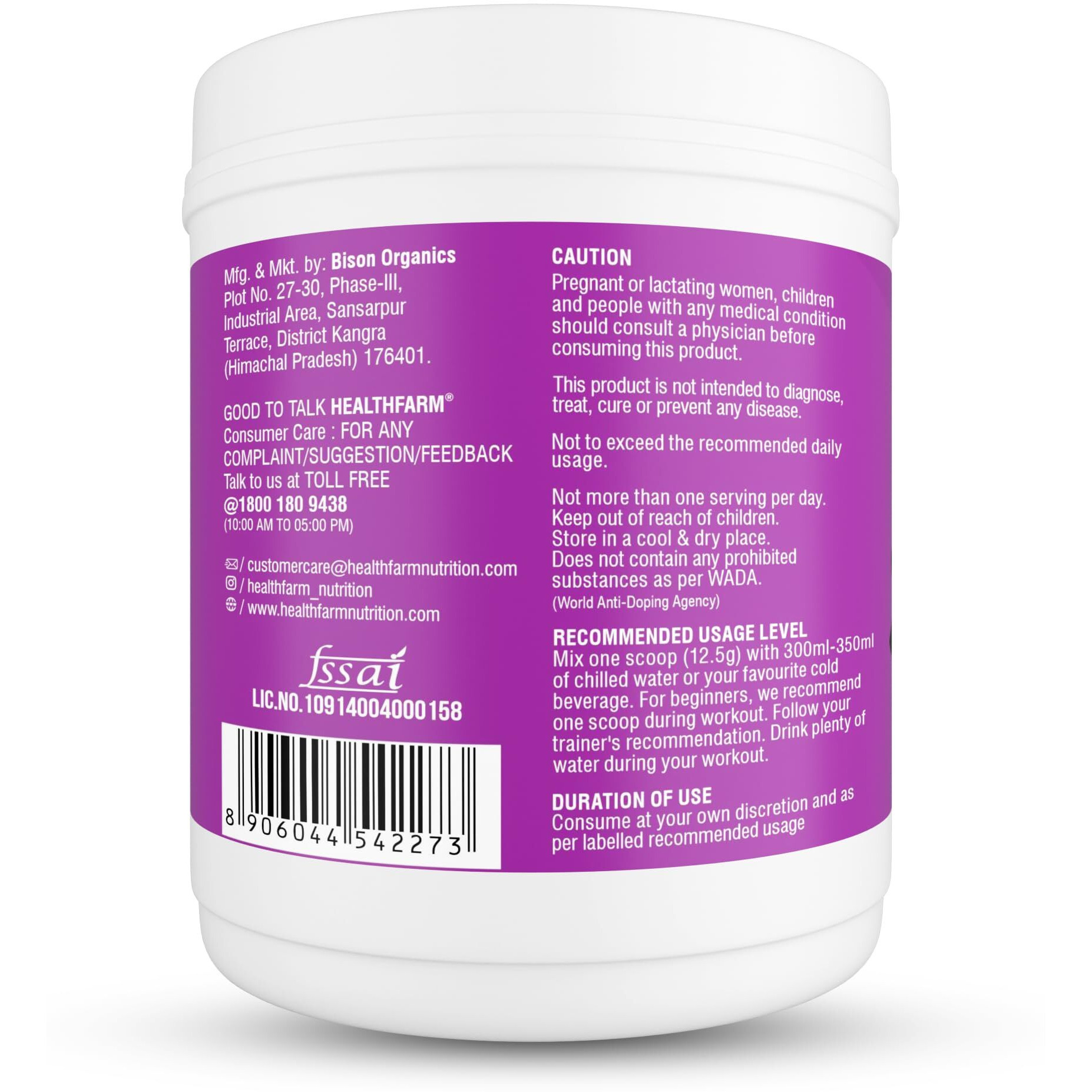 Healthfarm Thpre X Pre Workout Powder| Sports Nutrition Supplement For Men & Women - For Working Out,Hydration,Mental Focus & Energy - 20 Servings (Blackbery Lemonade,250 G),1 Count
