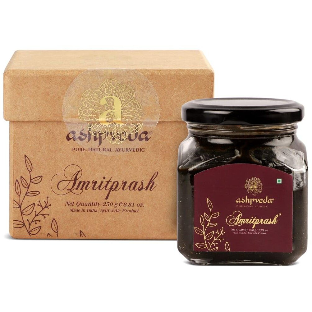 Ashpveda Amritprash Ayurvedic Chyawanprash For Immunity Booster - Supports Health Strength & General Wellness - Enriched With Shilajit, Ashwagandha And Amla | For All Age Group (250 Gm)