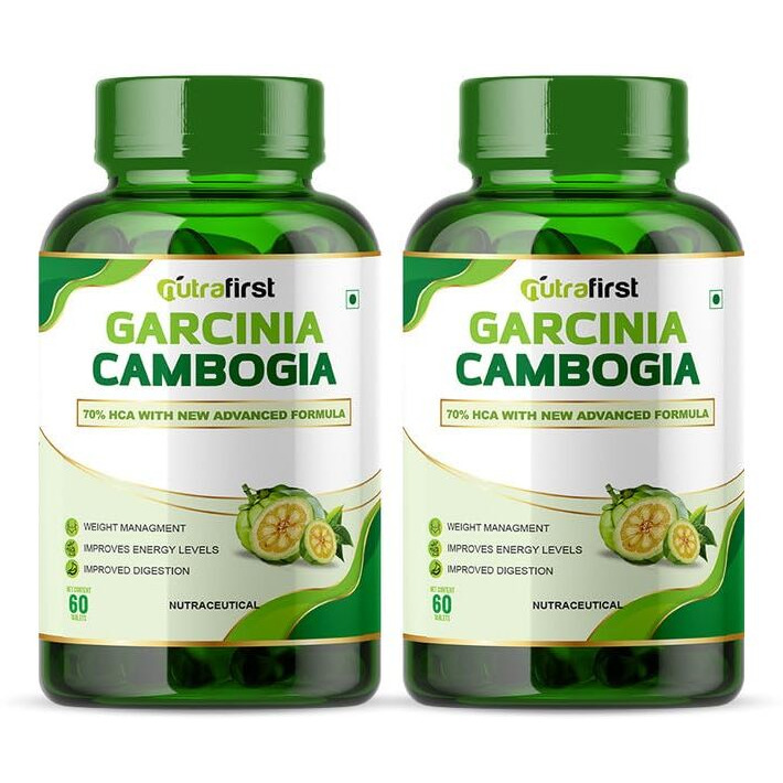 Nutrafirst Garcinia Cambogia Tablets (800Mg) With 70% Hca & Green Tea Extract | Natural Weight Management | Improves Digestion | 60 X 2 Tablets For Men & Women