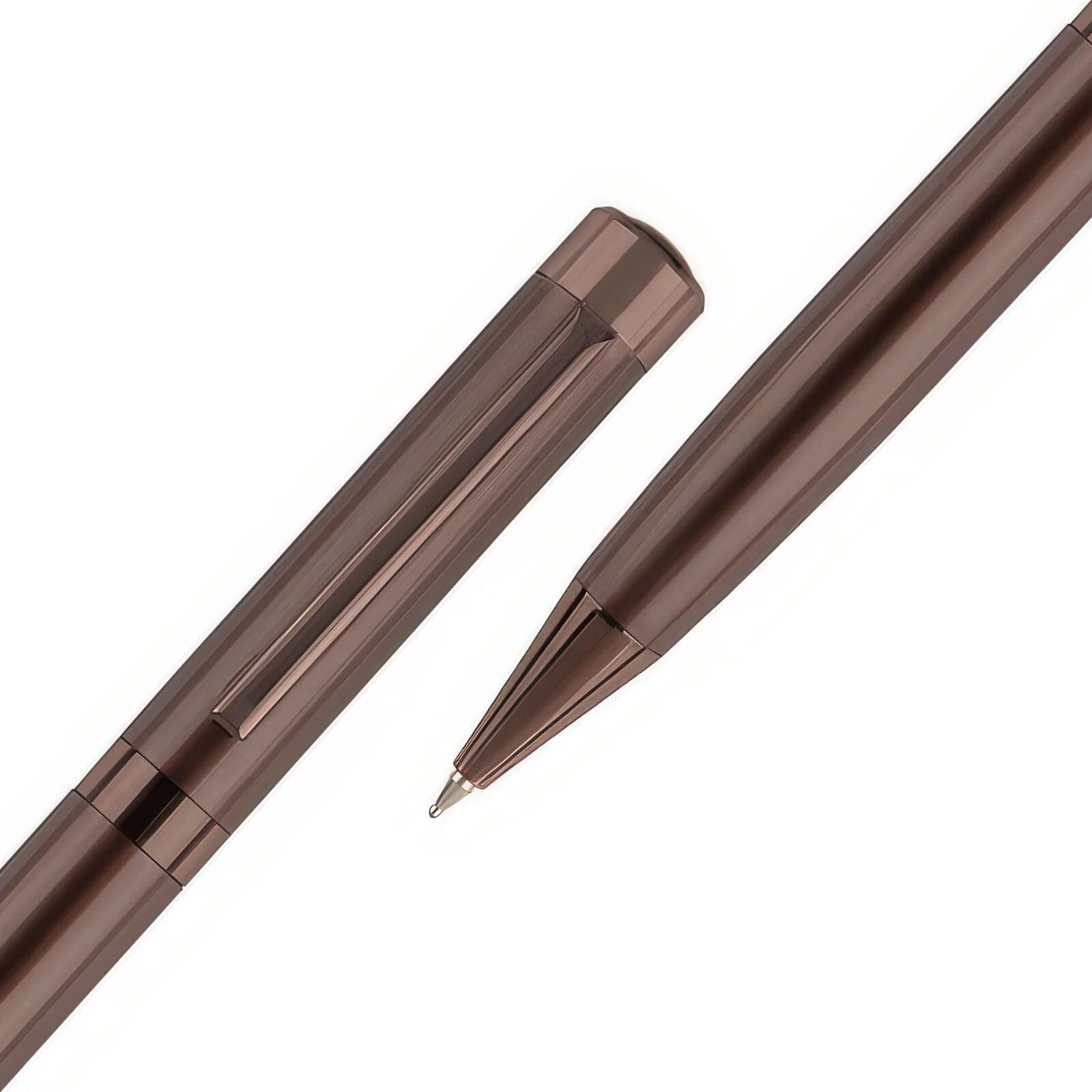 Submarine 3003 Saturn Premium Ball Pen, Metal Body Brown Color, Original Approved Nasa Logo, Fitted With Jotter Coffee Scented Blue Ink Refill