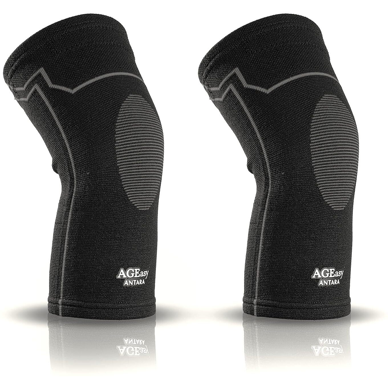 Ageasy (Max Group) Kneecap For Men & Women | Knee Support For Gym, Sports & Pain Relief | 4-Way Stretch, Anti-Slip, Inner Cotton Lining For Comfort | Knee Sleeves For Squats, Running & Cycling