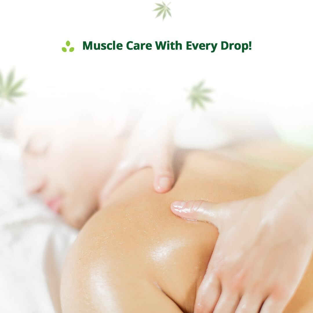 Hampa Hemp Muscle Pain Relief Oil 100Ml, Fast Relief From Muscle Pain & Spasms,Cannapro Benefits For All Muscle & Joint Pain,With Vijaya Leaf Extract,Arnica,Ashwagandha & 13 Herbs, Natural & Ayurvedic