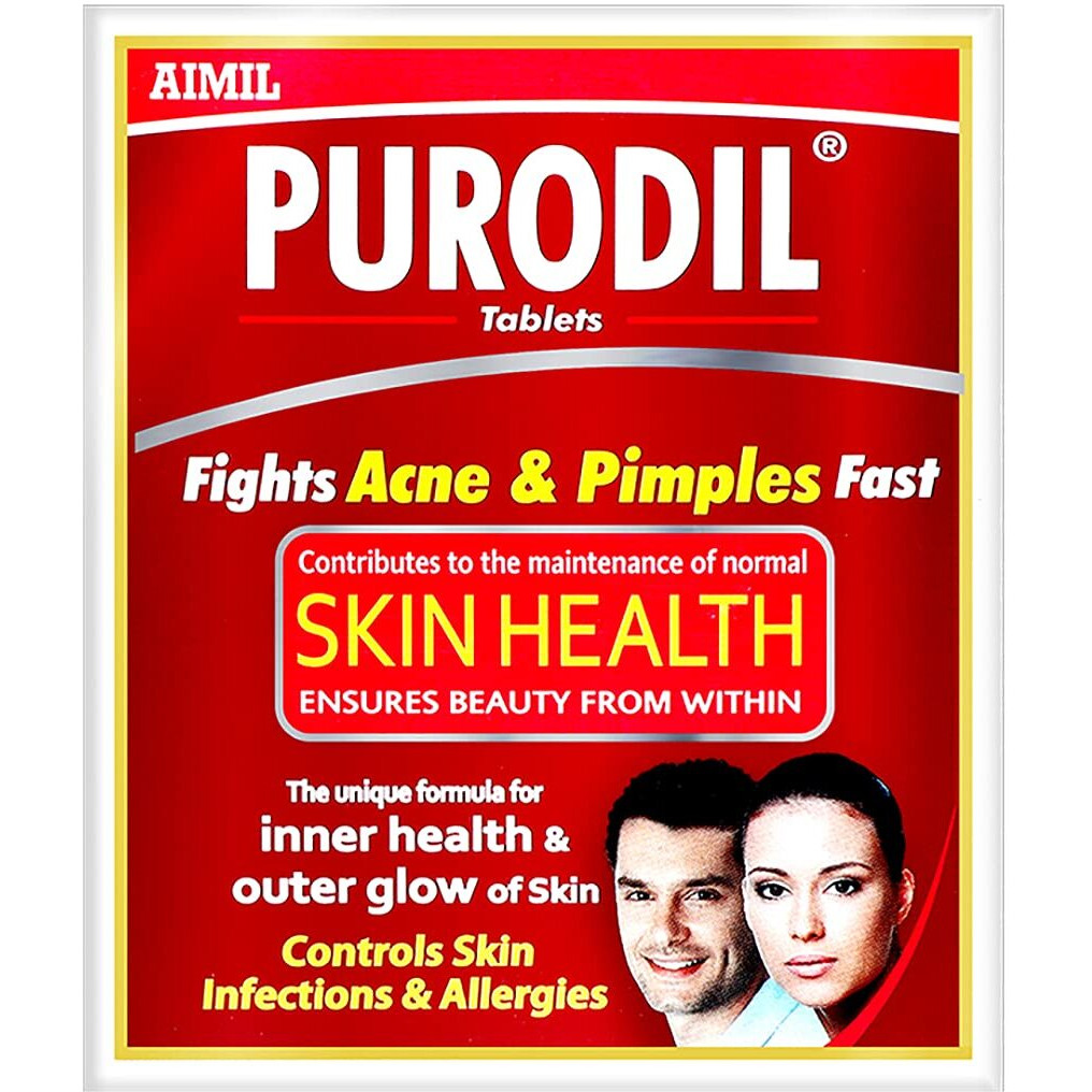 Aimil Purodil Blood Purifying Formula For Healthy Skin| Clear Complexion Ayurvedic Tablets| 30 Tablets