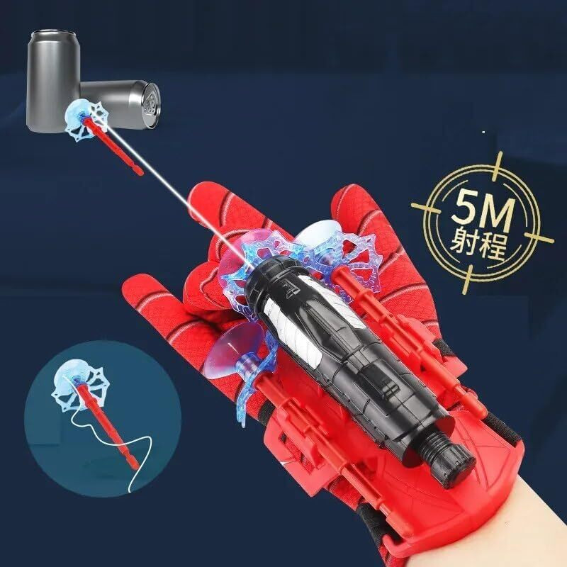 Morovik Spider Web Shooters Toy For Kids Fans, Hero Launcher Wrist Toy Set, Cosplay Launcher Bracers Accessories, Sticky Wall Soft Bomb Funny Children's Educational Toys, Multicolor (Multi)