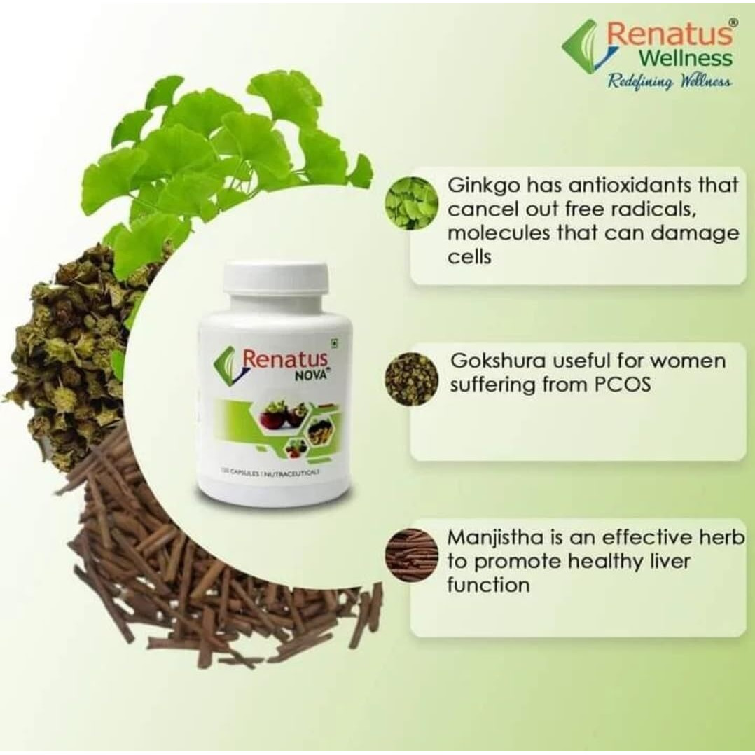 Herbal Engine Nova Capsule 120 Ayurvedic With12 Natural Ingredients (Pack Of 1)