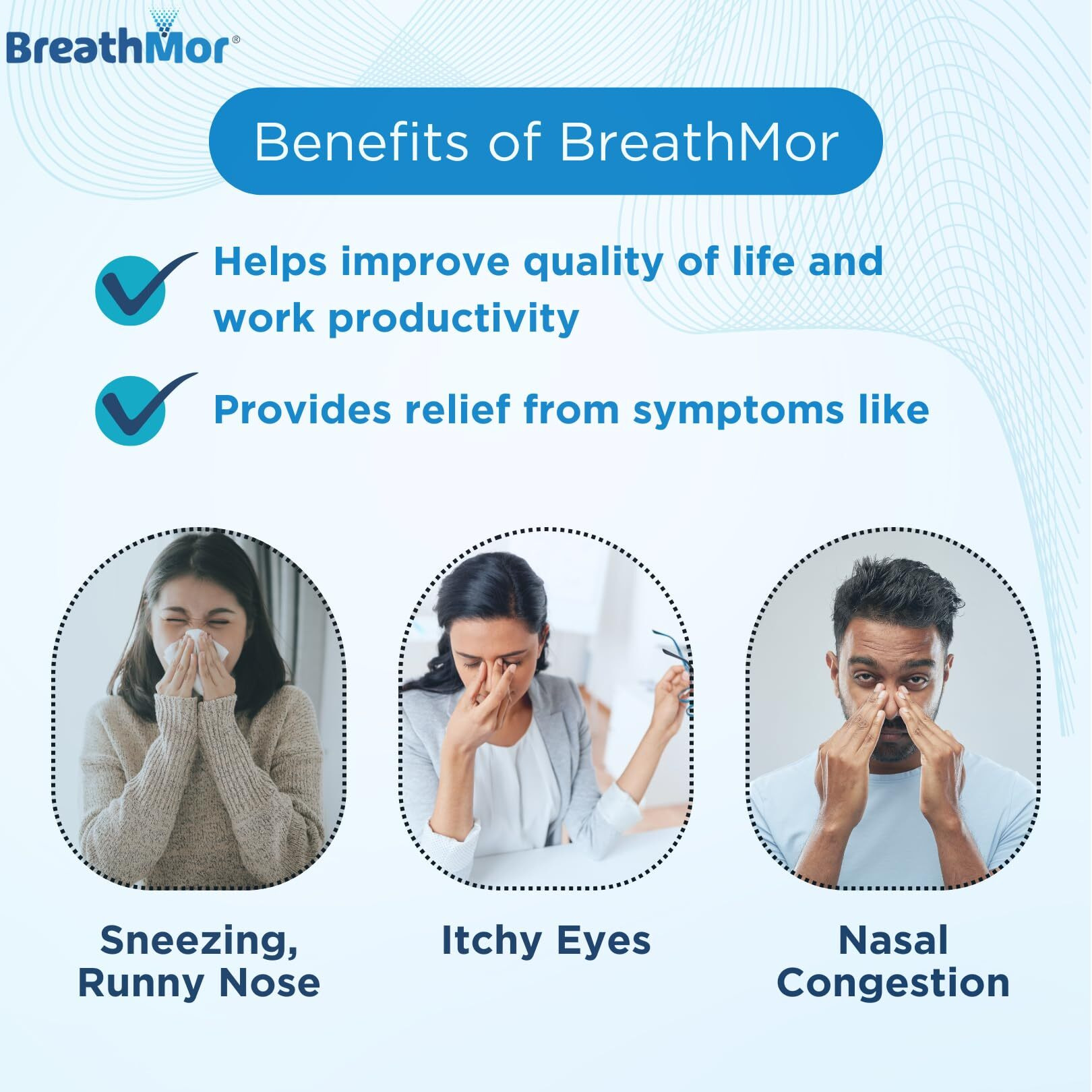 Breathmor (15Ml) - Nasal Spray For Allergy | Clinically Backed | Ayurvedic| Cinnamon Bark Extract | Non-Drowsy | Relieves Sneezing, Itchy Nose, Runny Nose, Itchy Eyes, And Nasal Congestion