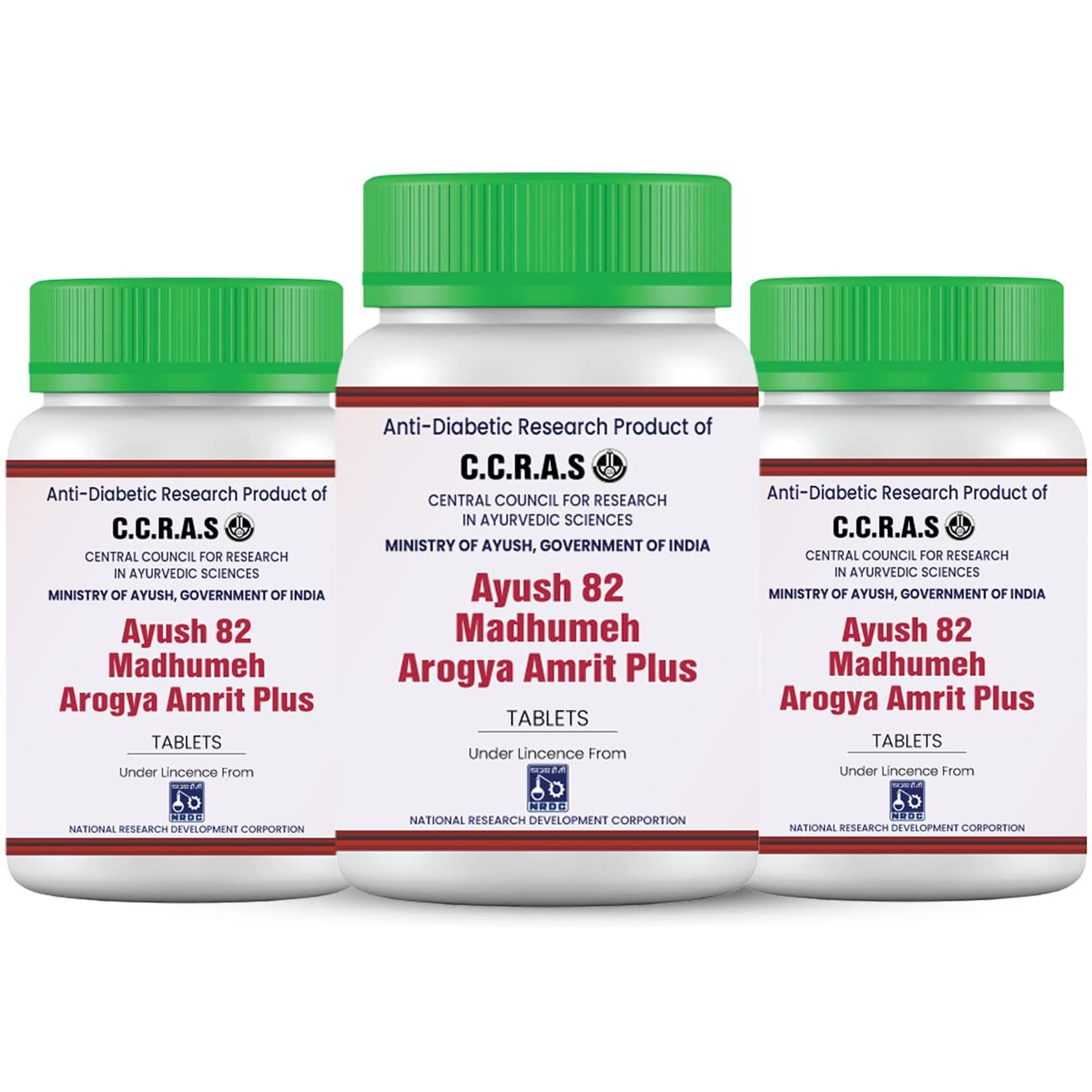 Arogya Amrit Ayush 82 Madhumeh Plus |Ayurvedic Medicine For Sugar, Diabetes | Controls Blood Sugar Level | Approved By Ministry Of Ayush | Made Of Pure Herbs | 3 Month Pack (540 Tablets)
