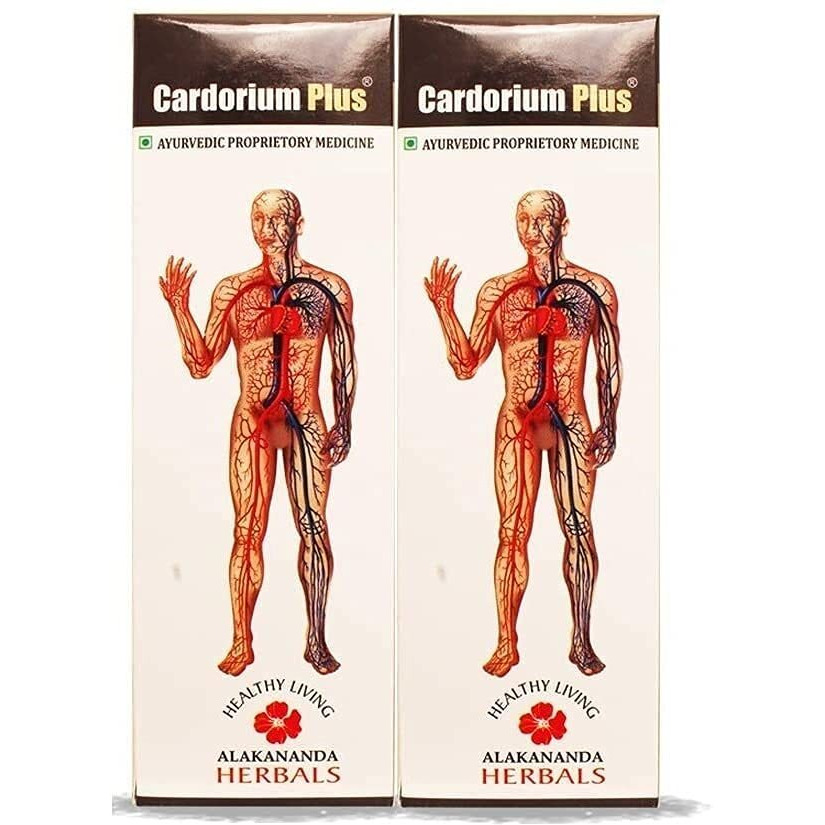 Alakananda Herbals Cardorium Plus Ayurvedic Syrup, 300Ml (Pack Of 2)